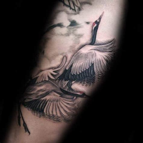 crane tattoo ideas|crane tattoos for men.